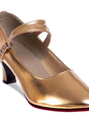 Взуття для бальних танців жіноче стандарт Zelart DN-3691 38 Зо...