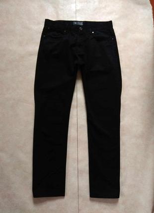 Брендовые мужские черные джинсы с высокой талией we, 36 размер.