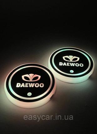 Подсветка в подскальщик с логотипом DEAWOO с датчиком света на...