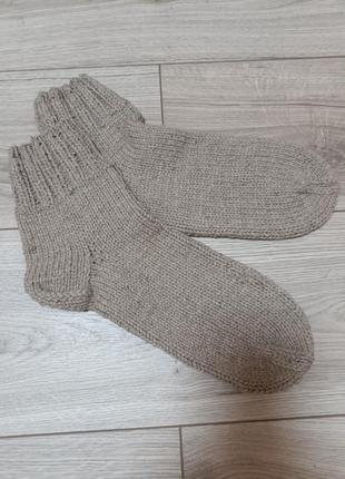Вязаные мужские носки большого размера