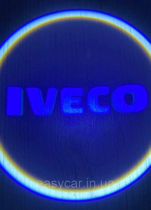 Логотип подсветки двери Ивеко Lazer door logo light IVECO Код/...