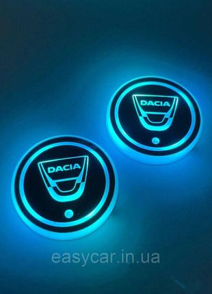 Подсветка в подскальщик с логотипом DACIA с датчиком света на ...