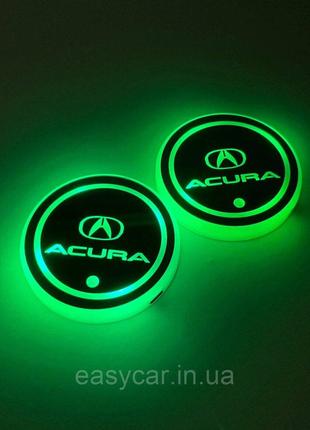 Подсветка в подскальщик с логотипом ACURA с датчиком света на ...