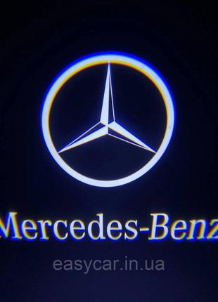 Логотип подсветки дверей Mercedes-Bens (W208,W209), W240, C199...