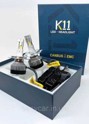 LED Can Н4 Светодиодная лампа K11 CANBUS 60 W 15000LM PREMIUM ...