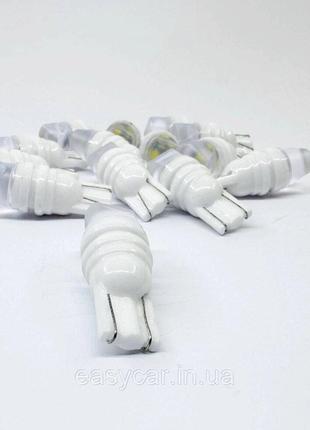 3 шт Лампы габаритов LED T10 W5W, подсветка номера КЕРАМика Ко...