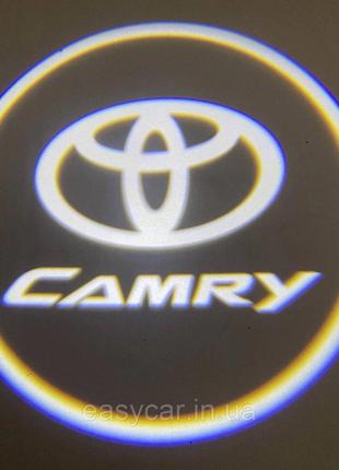 Логотип подсветки двери Тойота Камри Lazer door logo Toyota Ca...