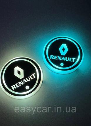 Подсветка в подскальщик с логотипом RENAULT с датчиком света н...