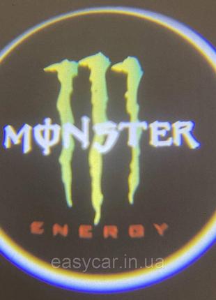 Логотип подсветки двери Монстер Энерджи Lazer door logo MONSTE...