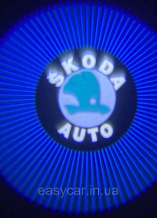 Логотип подсветки дверей Жаль door logo Skoda Код/Артикул 189