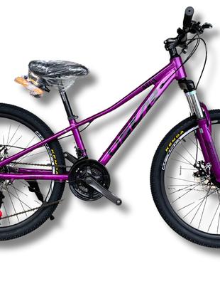 Велосипед Oskar 24" Mia фіолетовий 2024, 135-150 см