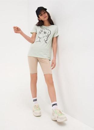 Женская хлопковая футболка sinsay