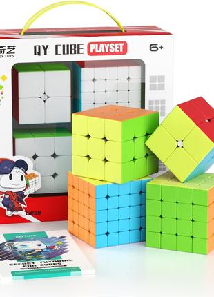 QiYi Luxurious Cube Set №2 stickerless | Подарочный набор куби...