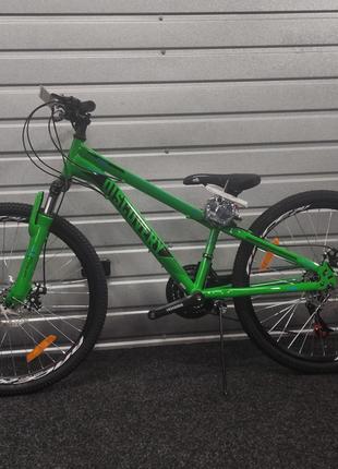 Велосипед 24 Discovery RIDER AM DD рама-11,5" зелений 2024р.