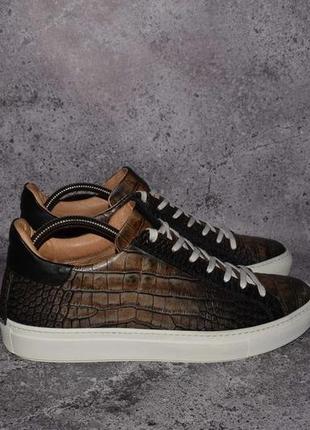 Giorgio handmade italy sneakers (мужские кожаные кроссовки кед...