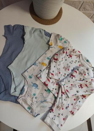 Бесплатно лот вещей пакет вещей бодики пижама на мальчика 9-12м.