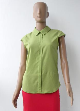 Стильна блуза оливкового кольору 42 розмір (36 євророзмір).
