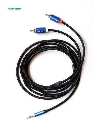 Аудио кабель Vention jack 3.5 мм 2 RCA