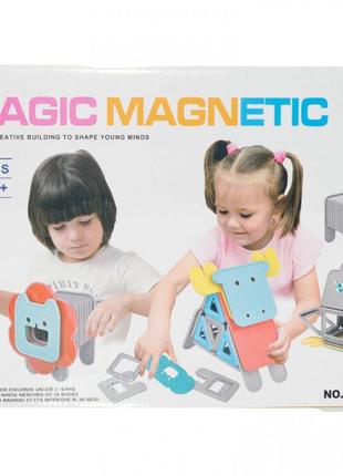 Магнитный конструктор для девочек 40 деталей magic magnetic  j...