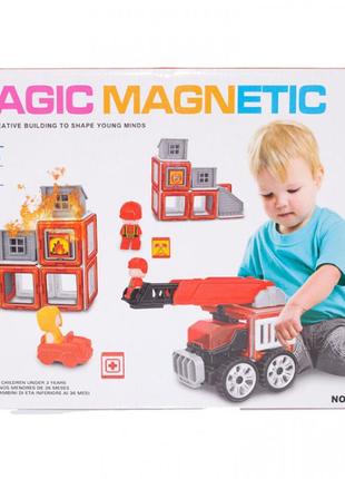 Магнитный конструктор пожарка magic magnetic jh8953
