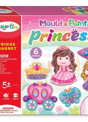 Набор детского творчества форма и краски - принцесса магниты н...