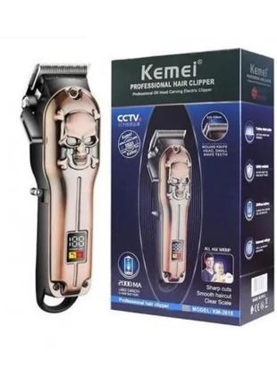Машинка Kemei KM-2618 для стрижки волос и бороды аккумуляторна...