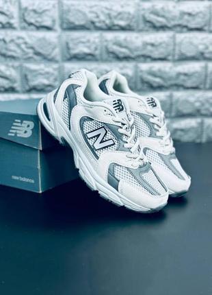 Женские кроссовки new balance кроссовки в бело-сером цвете