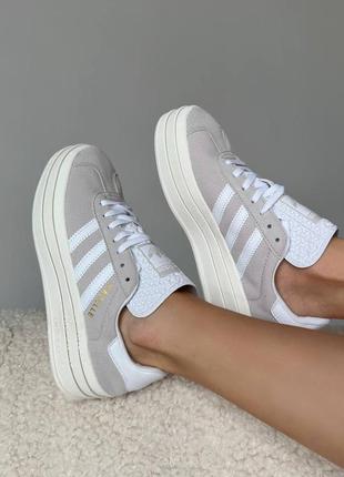 Кроссовки adidas gazelle grey white