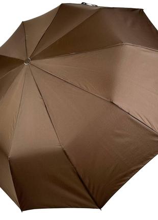 Складной однотонный зонт полуавтомат от Bellissimo антиветер к...