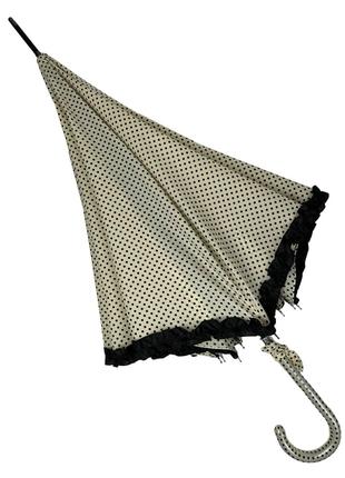 Зонт-трость с рюшами в горошек полуавтомат на 8 спиц от Swifts...