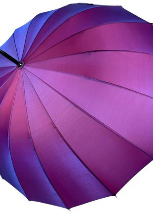 Женский зонт-трость хамелеон на 16 спиц полуавтомат от Toprain...