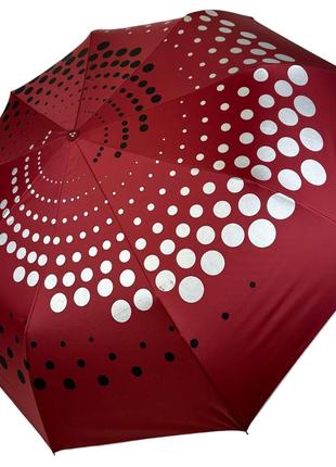 Складной зонт полуавтомат с абстрактным принтом от Серебряный ...