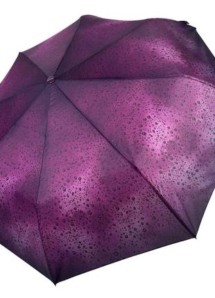 Женский зонт полуавтомат "Капли дождя" от Toprain на 8 спиц фи...