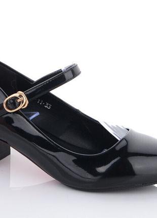 Туфли для девочек Hongquan BZ1155/33 Черный 33 размер