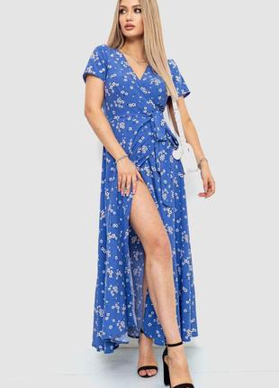 Сарафан с цветочным принтом, цвет джинс, размер L-XL, 241R161