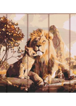 Картина по номерам по дереву "Наследник льва" ASW132 30х40 см