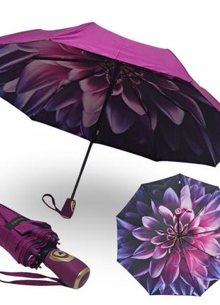 Зонтик женский Susino #07011 полуавтомат двойная ткань цветок ...