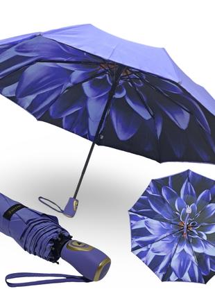 Зонтик женский Susino #07013 полуавтомат двойная ткань цветок ...