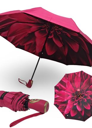 Зонтик женский Susino #07014 полуавтомат двойная ткань цветок ...