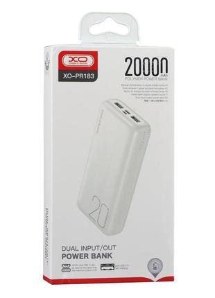 Power Bank XO PR183 20000 mAh Цвет Белый