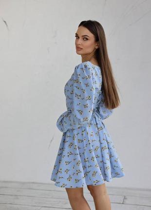 Романтическое платье 🤍 голубого цвета