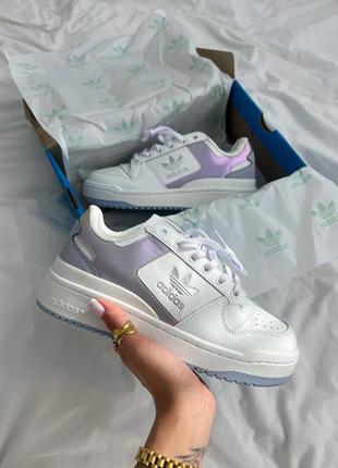 Женские кроссовки adidas forum white/violet