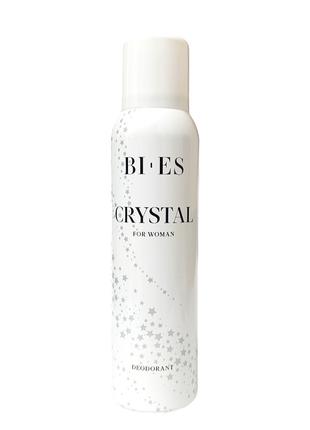 Bi-Es Crystal 150 мл. Дезодорант-спрей женский Би ес Кристал