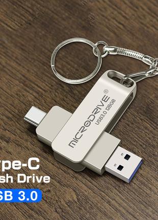 Флешка 3.0 128 GB 2В1  USB 3.0 /Type-c 128 GB OTG