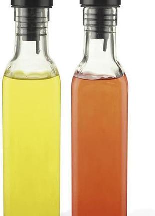 Набор 2 стеклянные бутылки Fissman Clear для масла и уксуса 2х...