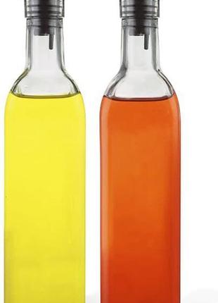 Набір 2 скляні пляшки Fissman Clear для олії й оцту 2х500 мл, ...