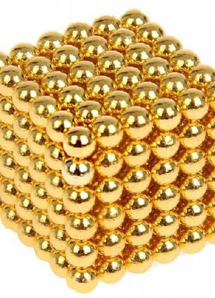Неокуб neocube 216 кульок 5 мм у металевому боксі золотий