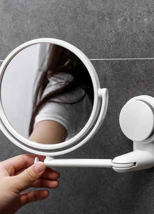 Настінне поворотне дзеркало для ванної кімнати косметичне дзер...