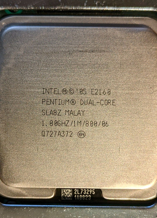 Процессор Intel Pentium Dual-Core E2160 1.8 GHz.