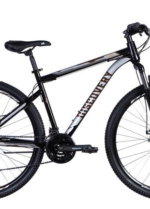 Велосипед ST 29" Discovery TREK AM DD рама- " 2024 (черно-оран...